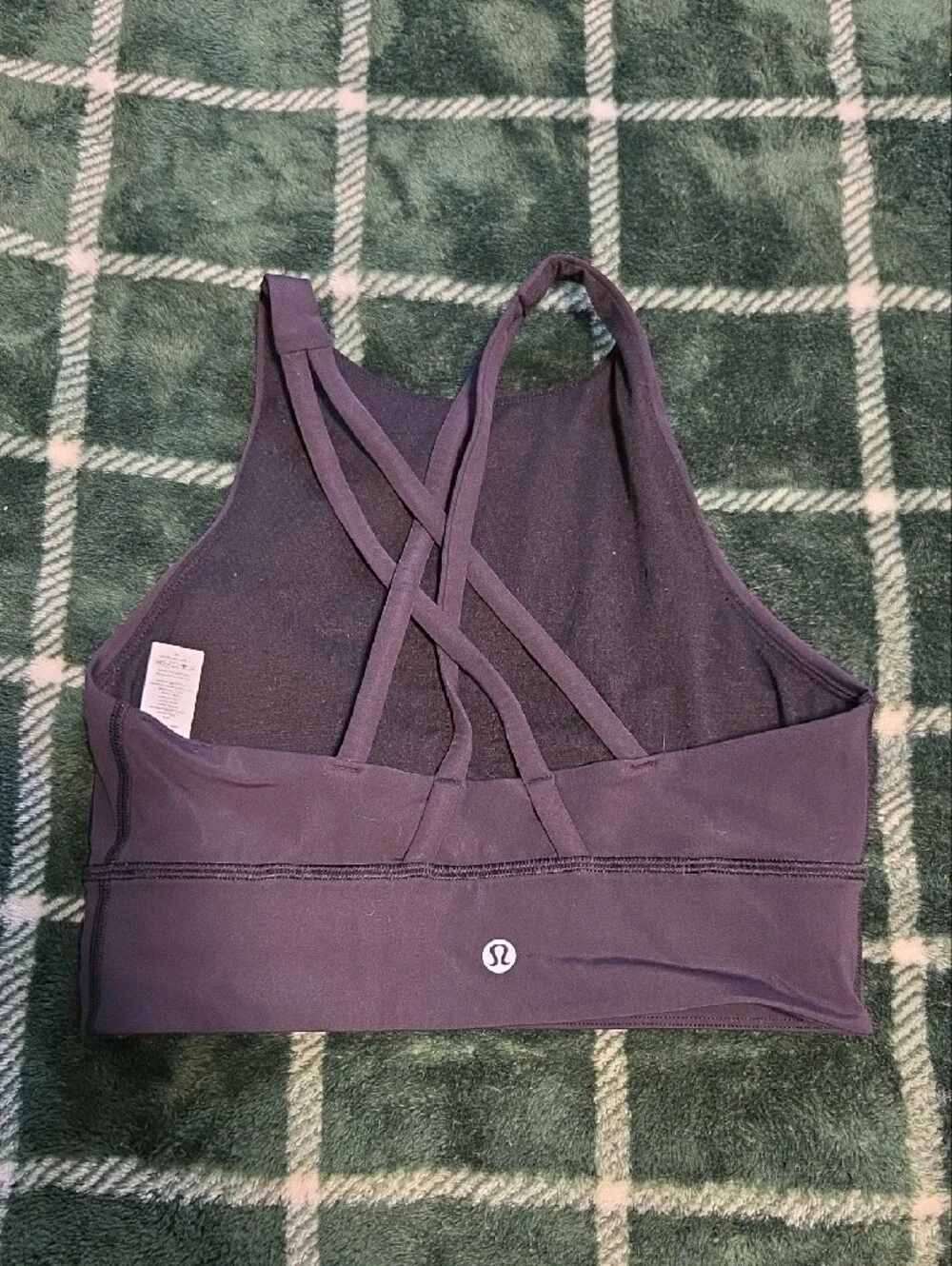 Lululemon High Neck Black Sports Bra Size 6